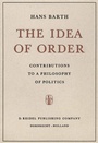 Cover: The Idea of Order - Kluwer Academic Publishers