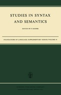 Cover: Studies in Syntax and Semantics - Kluwer Academic Publishers