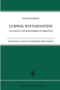 Cover: Ludwig Wittgenstein - Springer
