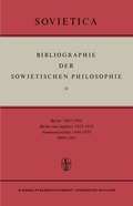 Cover: Bibliographie der Sowjetischen Philosophie - Kluwer Academic Publishers