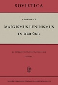 Cover: Marxismus-Leninismus in der CSR - Springer