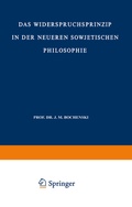 Cover: Das Widerspruchsprinzip in der Neueren Sowjetischen Philosophie - Springer