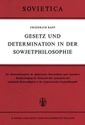Cover: Gesetz und Determination in der Sowjetphilosophie - Springer