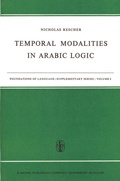 Cover: Temporal Modalities in Arabic Logic - Springer