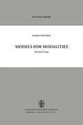 Cover: Models for Modalities - Springer