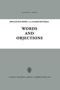 Cover: Words and Objections - Springer