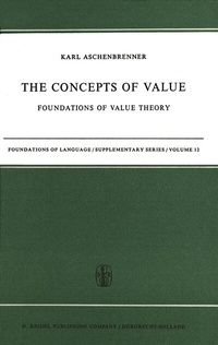 Enlarge image Cover: The Concepts of Value - Kluwer Academic Publishers