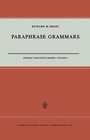 Cover: Paraphrase Grammars - Kluwer Academic Publishers