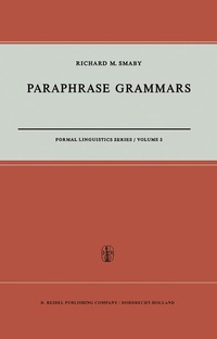 Enlarge image Cover: Paraphrase Grammars - Kluwer Academic Publishers