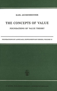 Enlarge image Cover: The Concepts of Value - Springer