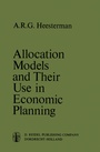 Cover: Allocation Models and their Use in Economic Planning - Springer