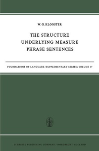 Enlarge image Cover: The Structure Underlying Measure Phrase Sentences - Springer