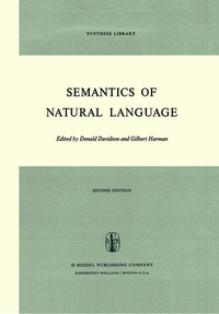 Enlarge image Cover: Semantics of Natural Language - Kluwer Academic Publishers