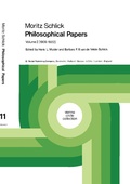 Cover: Moritz Schlick Philosophical Papers - Kluwer Academic Publishers