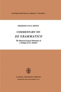 Cover: Commentary on De Grammatico - Kluwer Academic Publishers