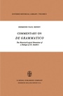 Cover: Commentary on De Grammatico - Springer