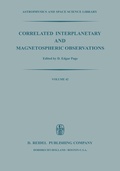 Cover: Correlated Interplanetary and Magnetospheric Observations - Kluwer Academic Publishers