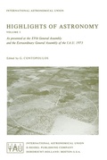Cover: Highlights of Astronomy - Kluwer Academic Publishers