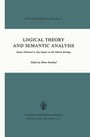 Cover: Logical Theory and Semantic Analysis - Kluwer Academic Publishers