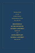 Cover: Transactions of the International Astronomical Union - Kluwer Academic Publishers