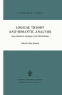 Cover: Logical Theory and Semantic Analysis - Springer