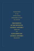 Cover: Transactions of the International Astronomical Union - Springer