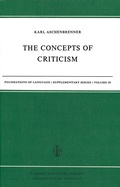 Cover: The Concepts of Criticism - Kluwer Academic Publishers