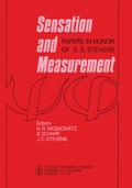 Cover: Sensation and Measurement - Springer