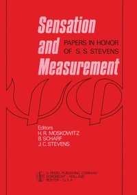 Enlarge image Cover: Sensation and Measurement - Springer