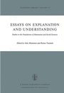 Cover: Essays on Explanation and Understanding - Springer