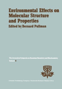 Enlarge image Cover: Environmental Effects on Molecular Structure and Properties - Springer