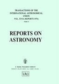 Cover: Reports on Astronomy - Kluwer Academic Publishers