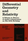 Cover: Differential Geometry and Relativity - Kluwer Academic Publishers