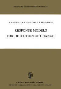 Enlarge image Cover: Response Models for Detection of Change - Springer