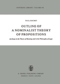 Cover: Outline of a Nominalist Theory of Propositions - Kluwer Academic Publishers