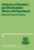 Cover: Catalysis in Chemistry and Biochemistry Theory and Experiment - Springer