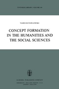 Cover: Concept Formation in the Humanities and the Social Sciences - Kluwer Academic Publishers