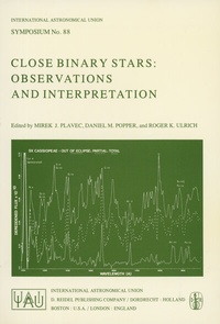 Abbildung von: Close Binary Stars: Observations and Interpretation - Kluwer Academic Publishers