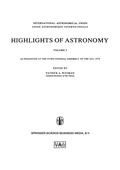 Cover: Highlights of Astronomy, Volume 5 - Kluwer Academic Publishers