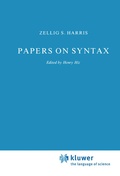 Cover: Papers on Syntax - Kluwer Academic Publishers