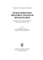 Cover: Characterization, Treatment and Use of Sewage Sludge - Kluwer Academic Publishers