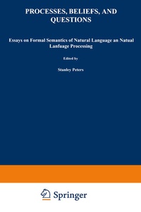 Enlarge image Cover: Processes, Beliefs, and Questions - Springer