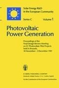 Cover: Photovoltaic Power Generation - Kluwer Academic Publishers