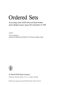 Abbildung von: Ordered Sets - Kluwer Academic Publishers