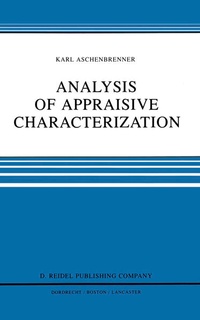 Enlarge image Cover: Analysis of Appraisive Characterization - Springer