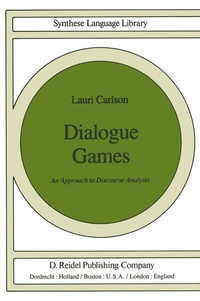 Abbildung von: Dialogue Games - Kluwer Academic Publishers