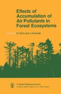 Cover: Effects of Accumulation of Air Pollutants in Forest Ecosystems - Kluwer Academic Publishers