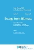 Cover: Energy from Biomass - Kluwer Academic Publishers