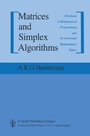 Cover: Matrices and Simplex Algorithms - Kluwer Academic Publishers