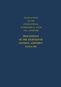 Cover: Proceedings of the Eighteenth General Assembly - Kluwer Academic Publishers